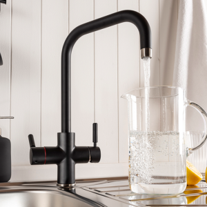 Abode Hemista 4-in-1 Boiling Water & Filter Tap - Matt Black