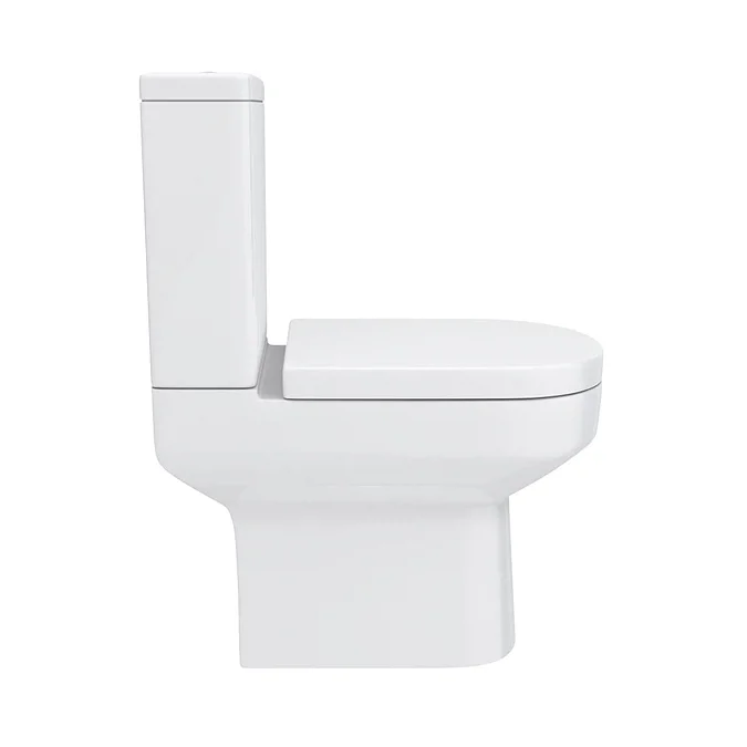 Metro Rimless Close Coupled Modern Toilet + Soft Close Seat - Image 2