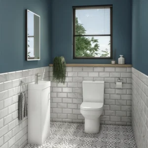 Milan Minimalist Floor Standing Cloakroom Suite