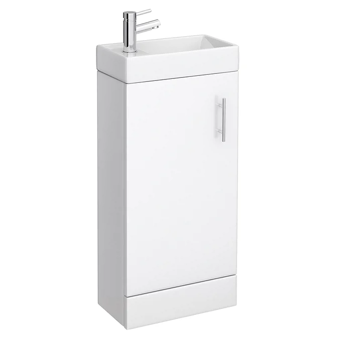 Milan Minimalist Floor Standing Cloakroom Suite - Image 3