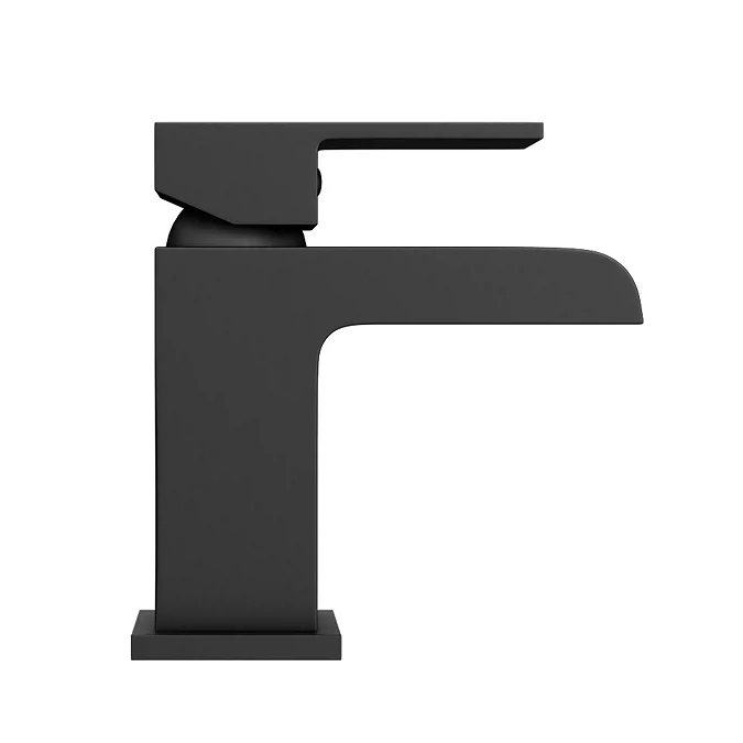 Monza Matt Black Waterfall Basin Tap - Image 3